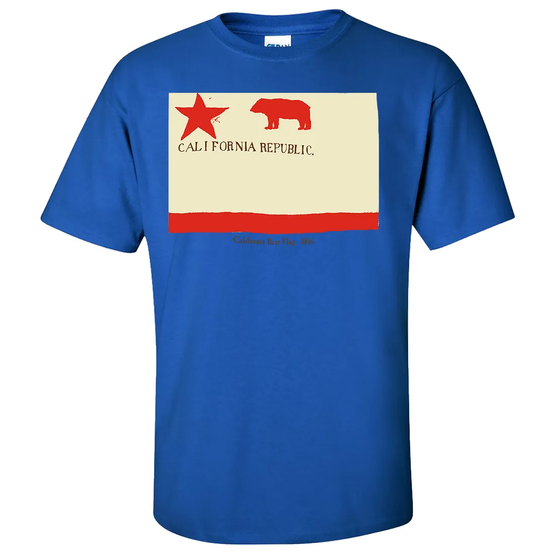 1846 California Republic State Flag T-shirt/tee