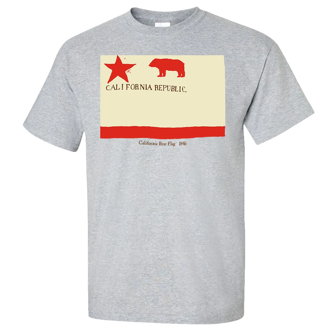 1846 California Republic State Flag T-shirt/tee