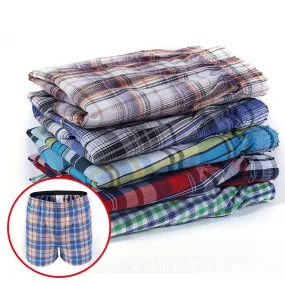 5Pcs/Lot Loose Cotton Large Comfortable and Soft Underwear Shorts for Men