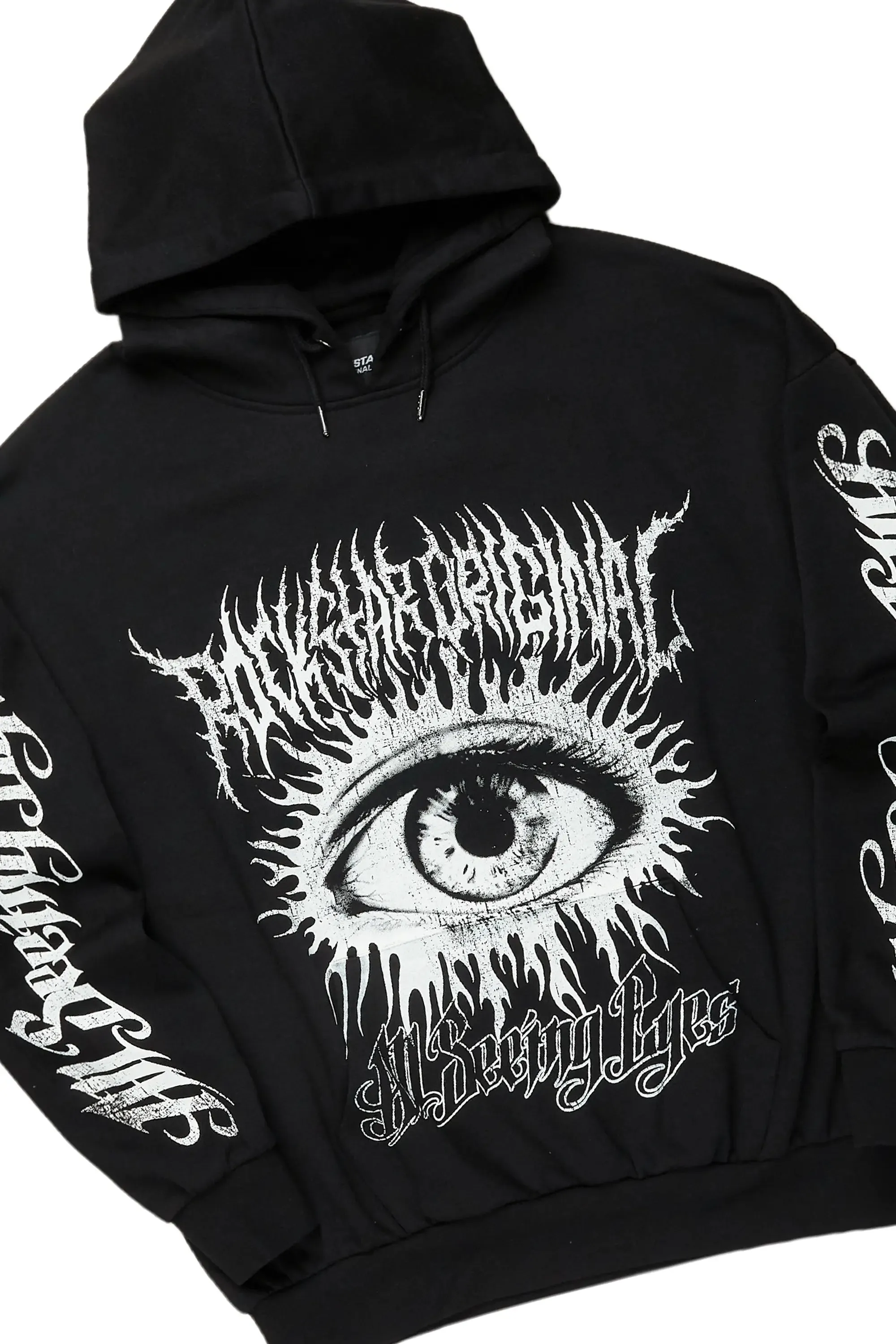 All Seeing Eyes Black Relax Fit Track Set