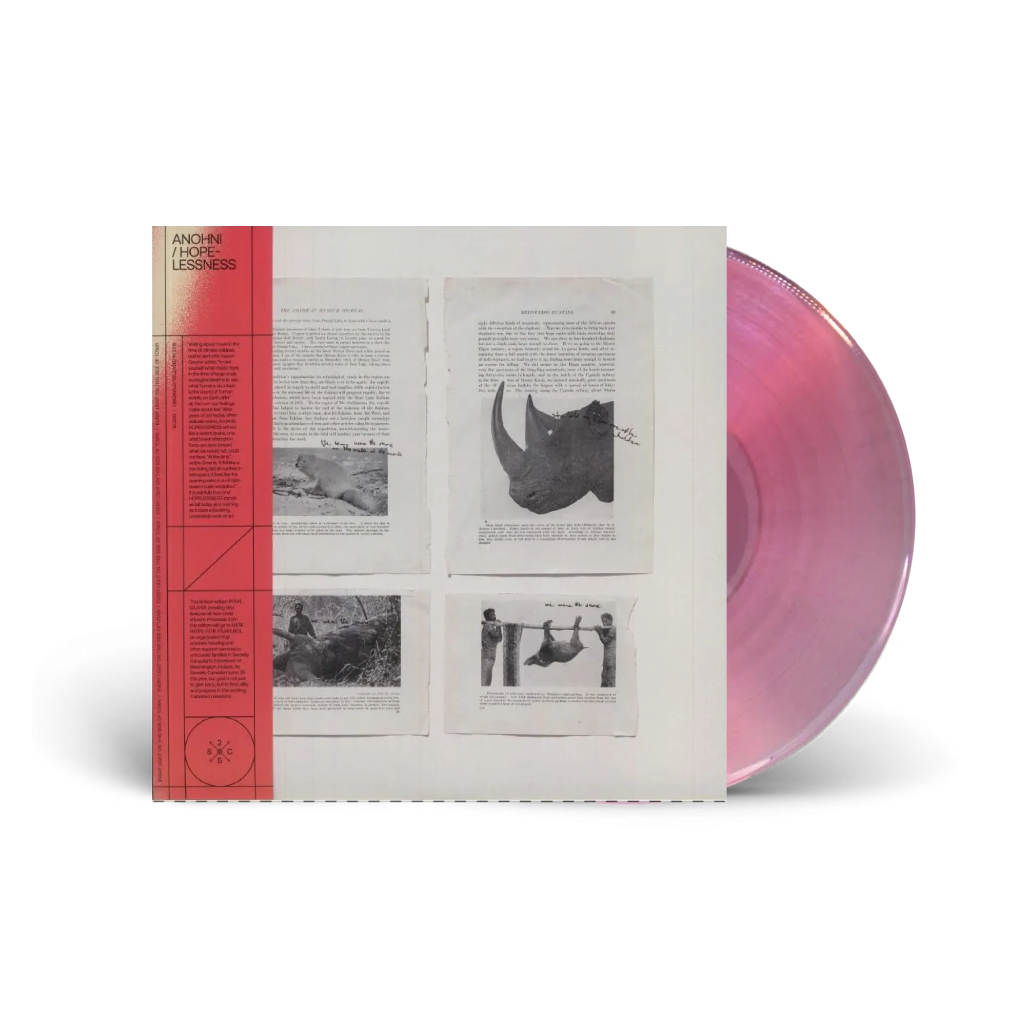 Anohni / Hopelessness LP Pink Glass Vinyl