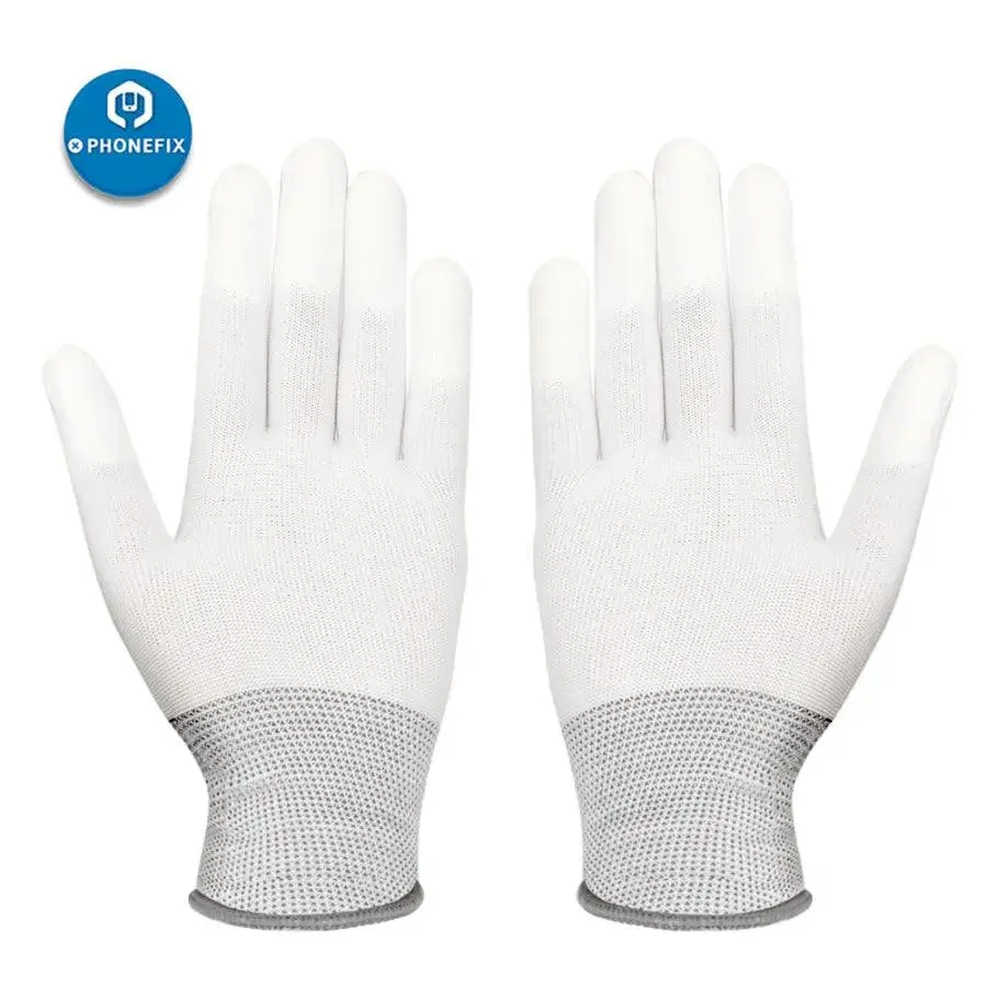 Anti Static Nylon Fiber Gloves ESD Electronic Work Repair Tools