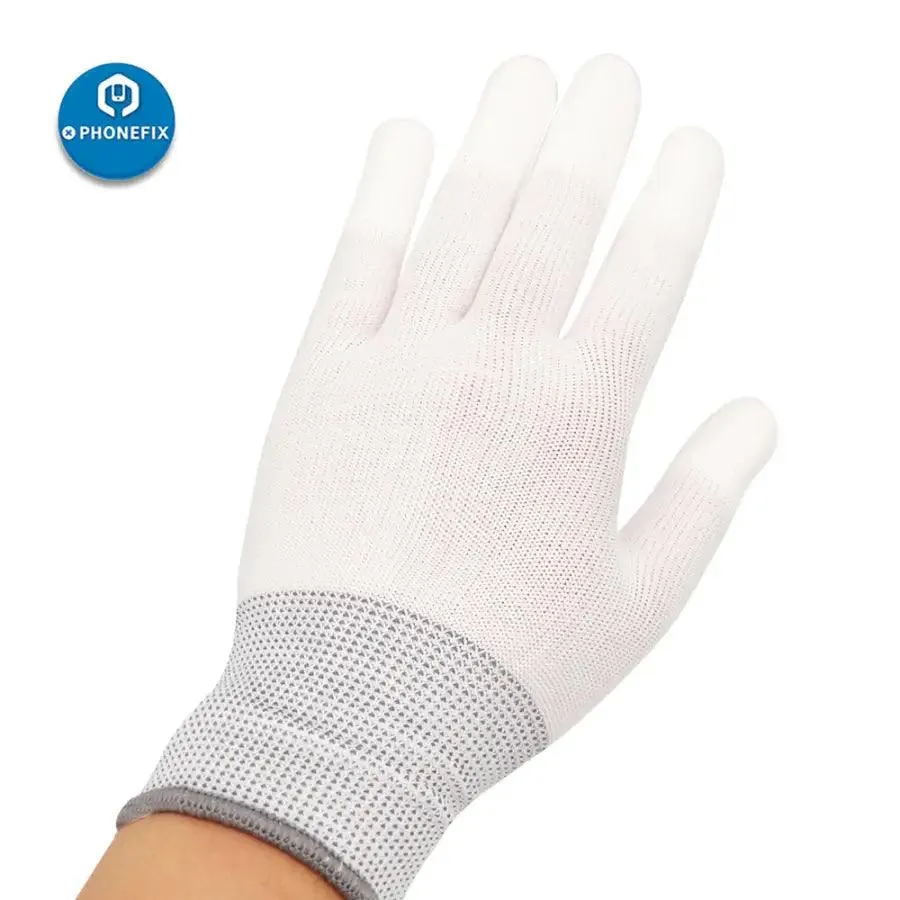 Anti Static Nylon Fiber Gloves ESD Electronic Work Repair Tools