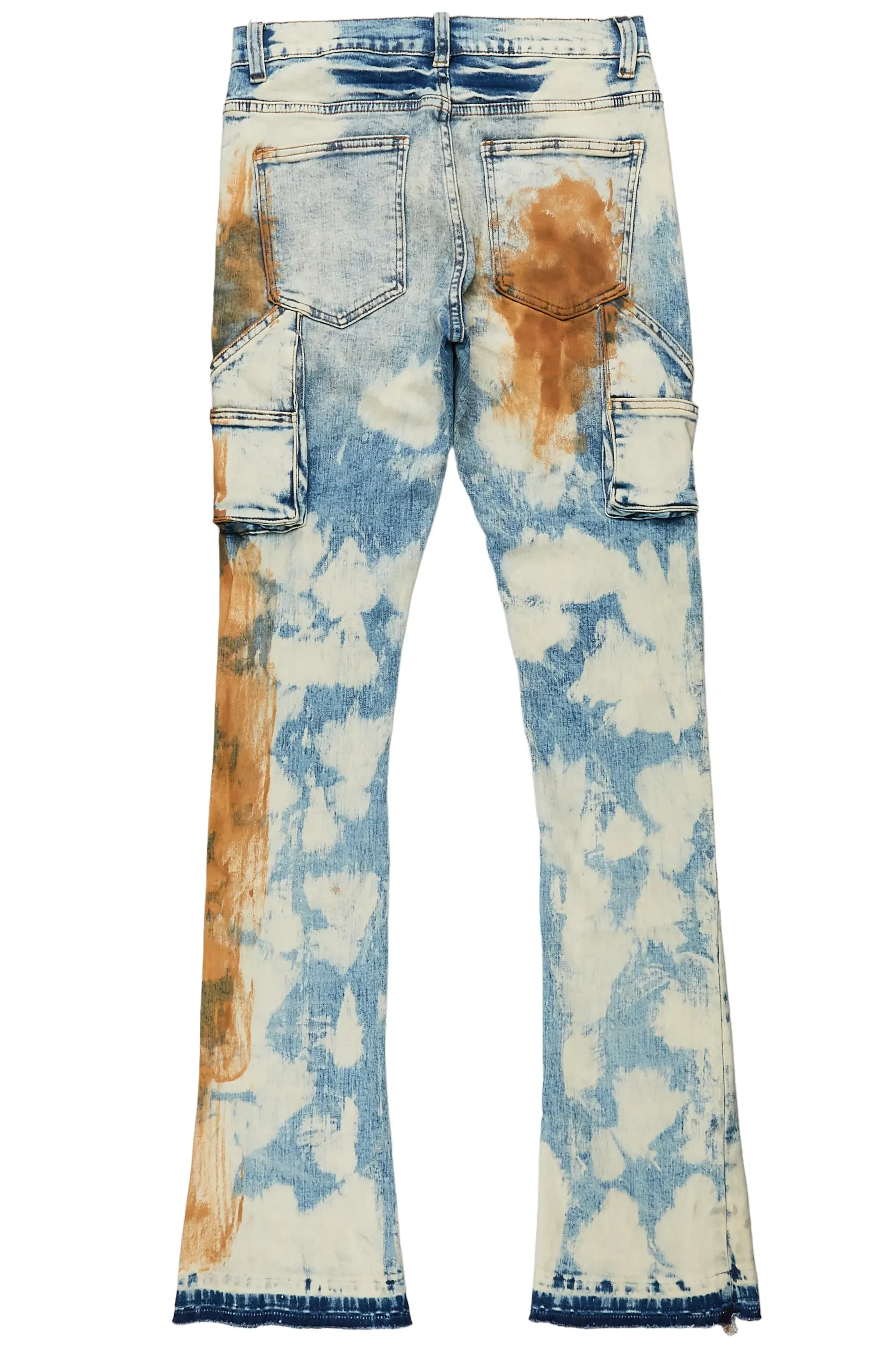 Bane Light Blue Stacked Flare Jean