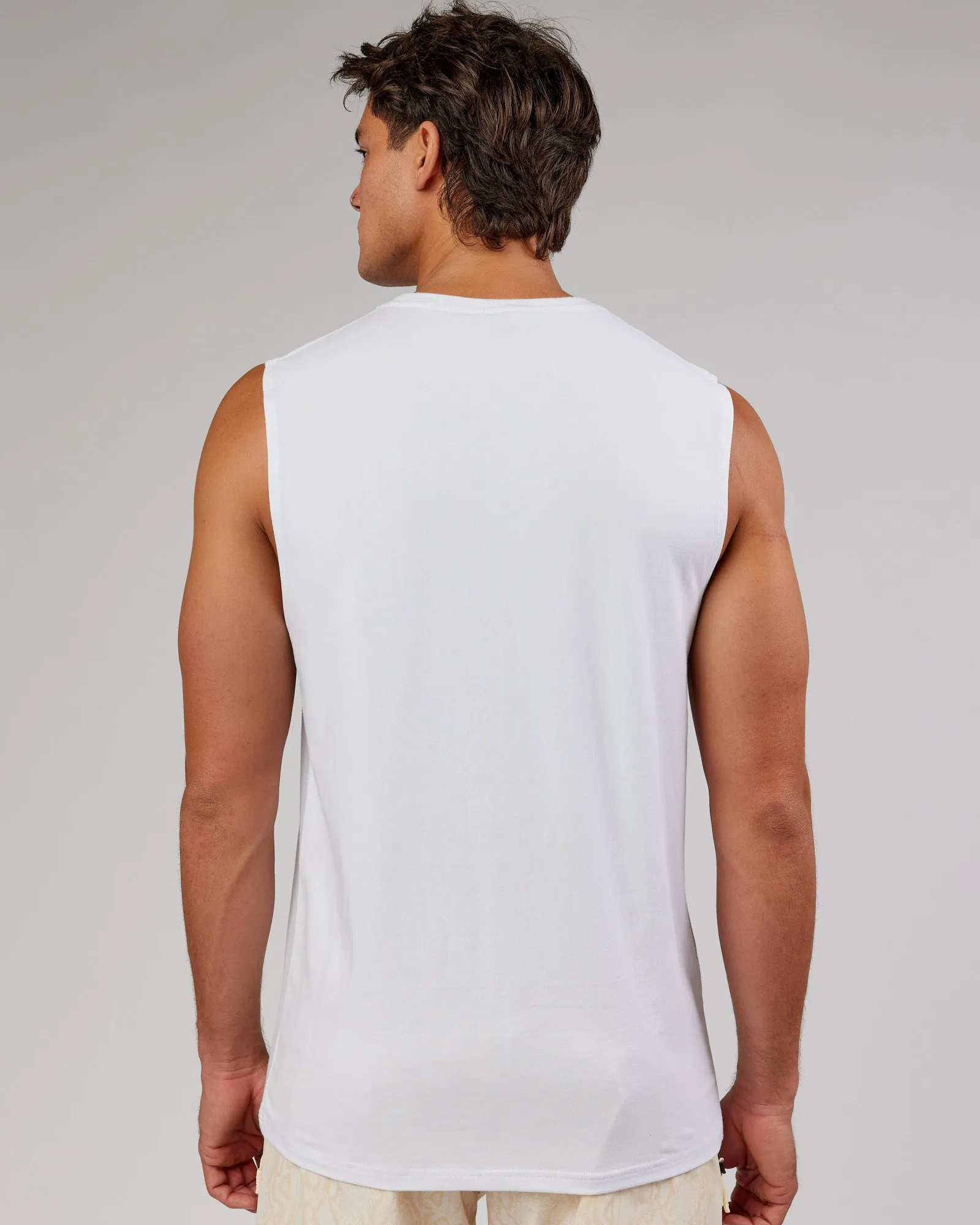 Base FLXCotton Tank - White