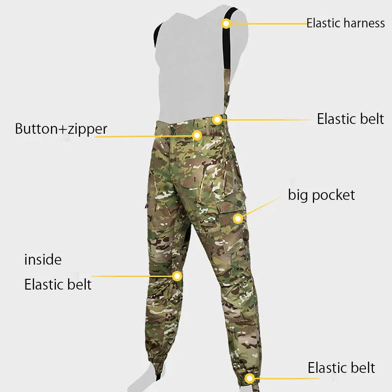 Big Pocket Jacket and Pants Tactical Suits for Training Combat Outdoor