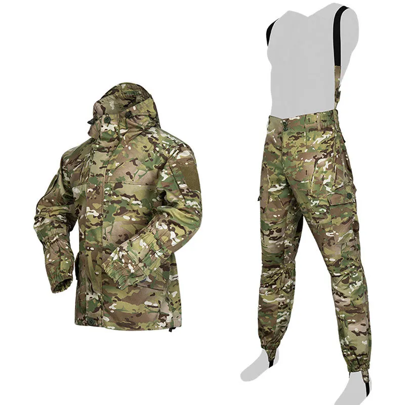 Big Pocket Jacket and Pants Tactical Suits for Training Combat Outdoor