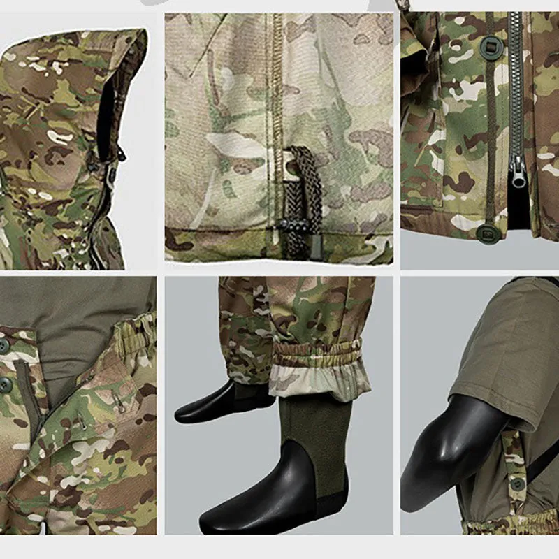 Big Pocket Jacket and Pants Tactical Suits for Training Combat Outdoor