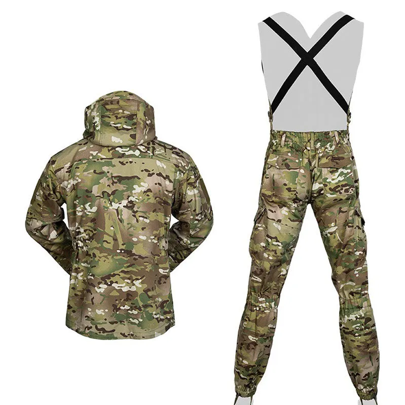 Big Pocket Jacket and Pants Tactical Suits for Training Combat Outdoor