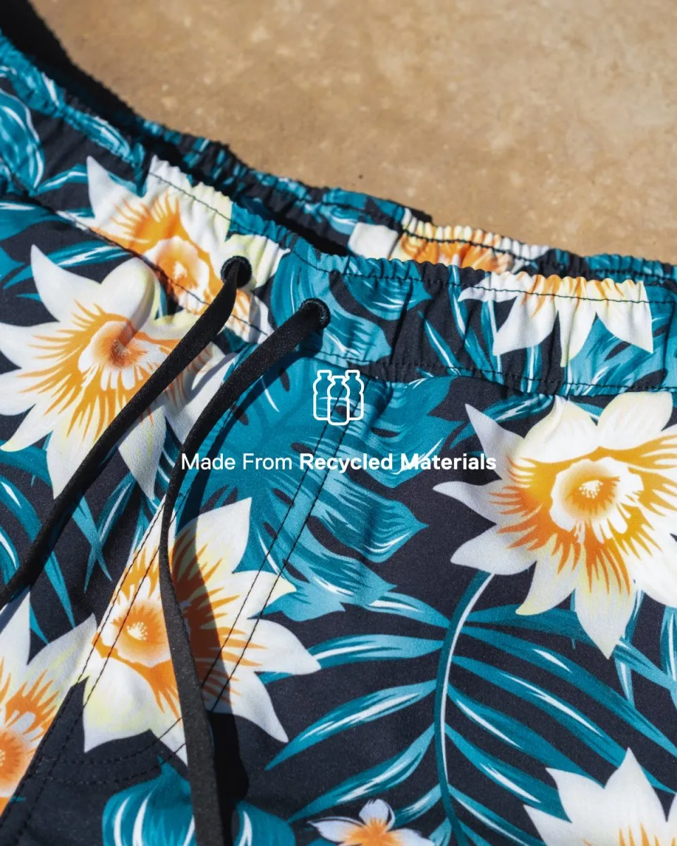 BN3TH AGUA VOLLEY 2N1 SWIM SHORT - TROPICAL FLORAL