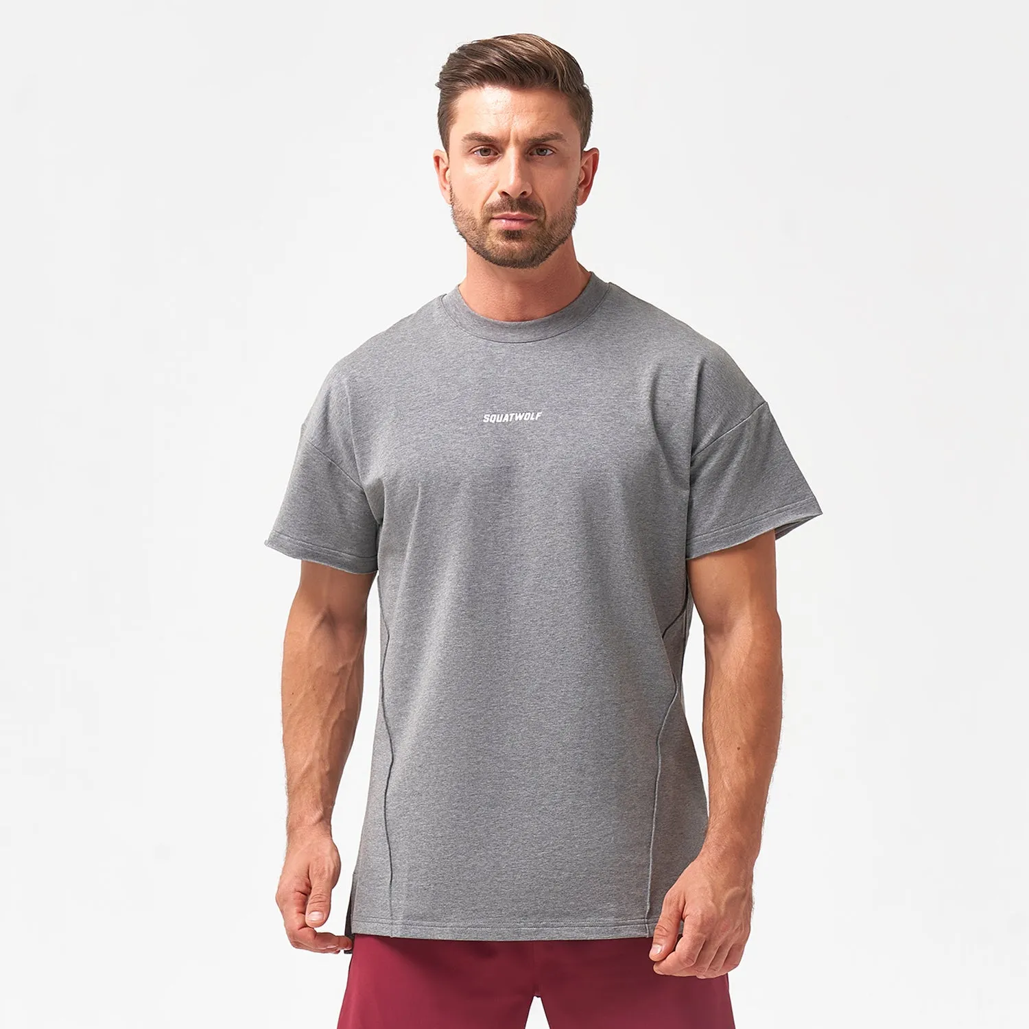 Bodybuilding Tee - Grey Marl