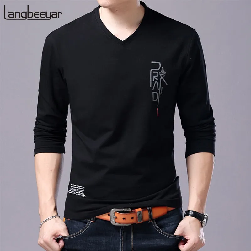 Brand T Shirt For Men Korean Boyfriend Gift Trending Tops Streetwear