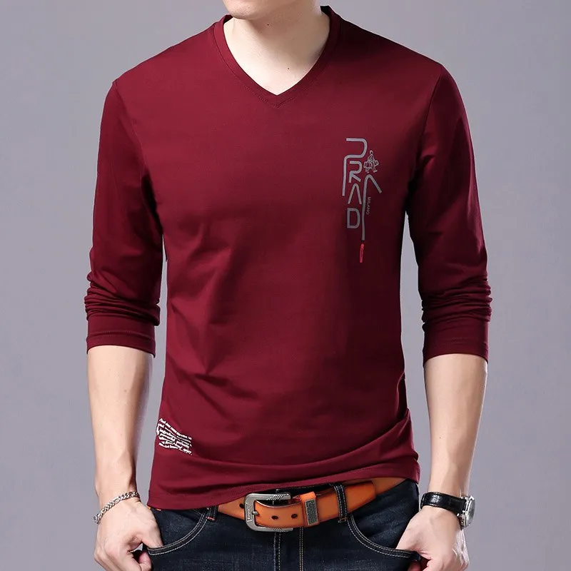 Brand T Shirt For Men Korean Boyfriend Gift Trending Tops Streetwear