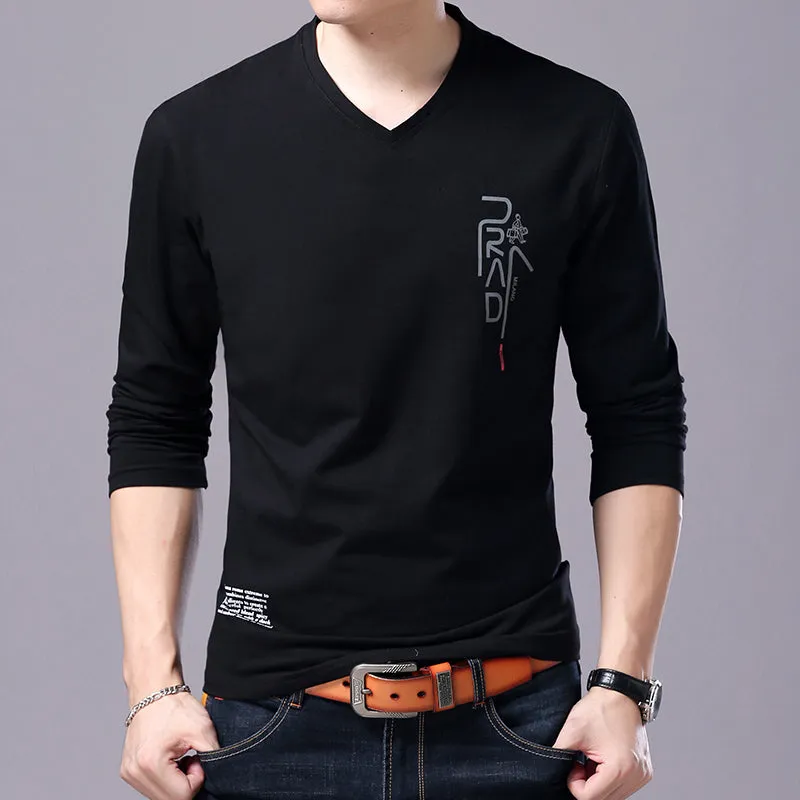 Brand T Shirt For Men Korean Boyfriend Gift Trending Tops Streetwear