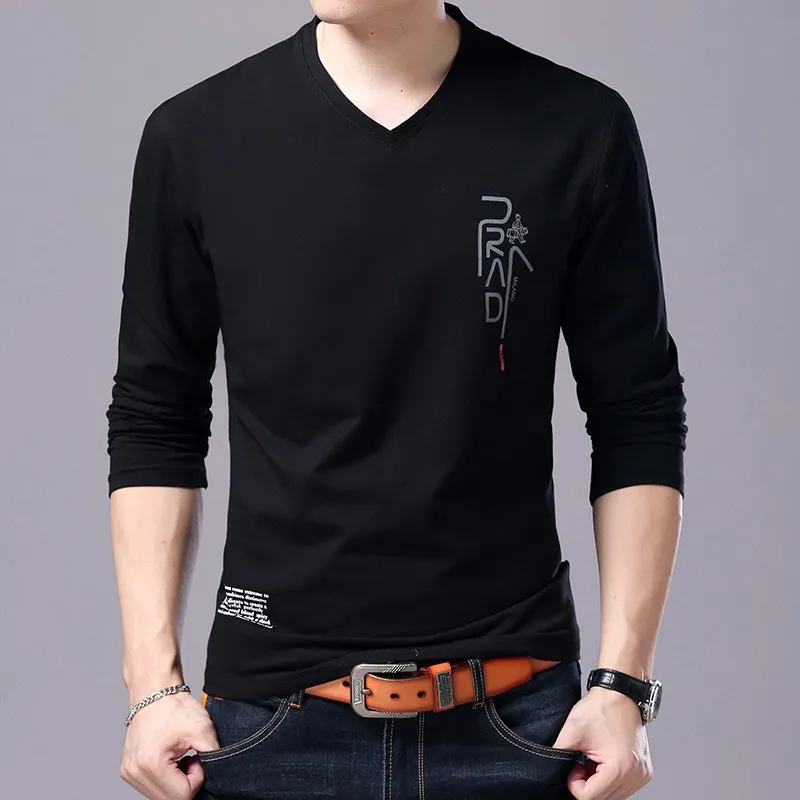 Brand T Shirt For Men Korean Boyfriend Gift Trending Tops Streetwear