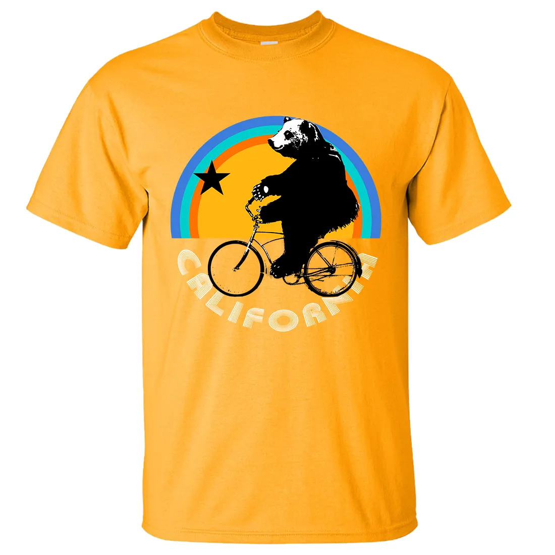 California Bear On Bike Asst Colors T-shirt/tee