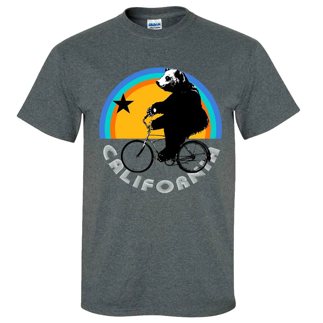 California Bear On Bike Asst Colors T-shirt/tee