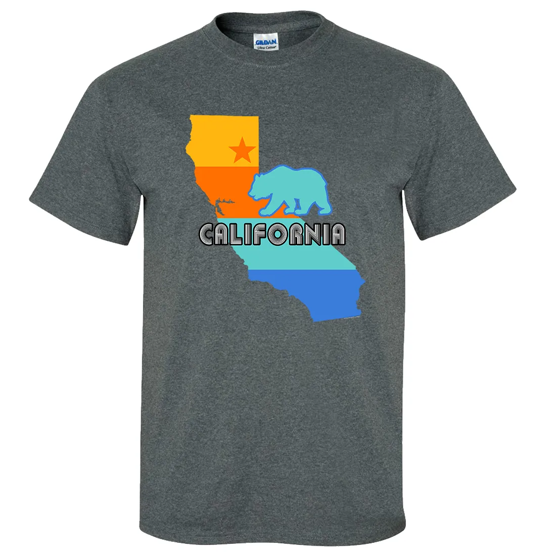 California Bear State Stripes Asst Colors T-shirt/tee