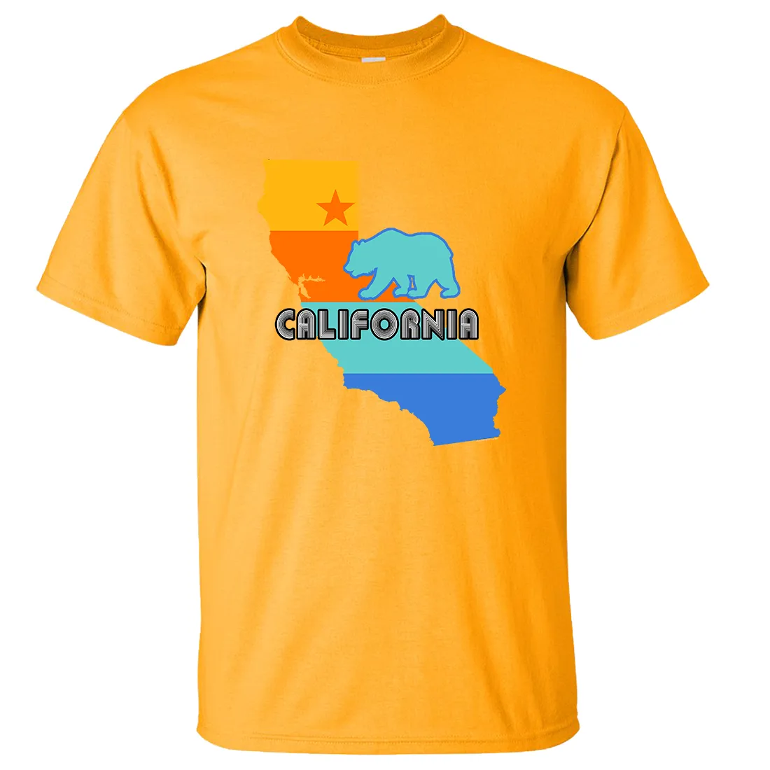 California Bear State Stripes Asst Colors T-shirt/tee