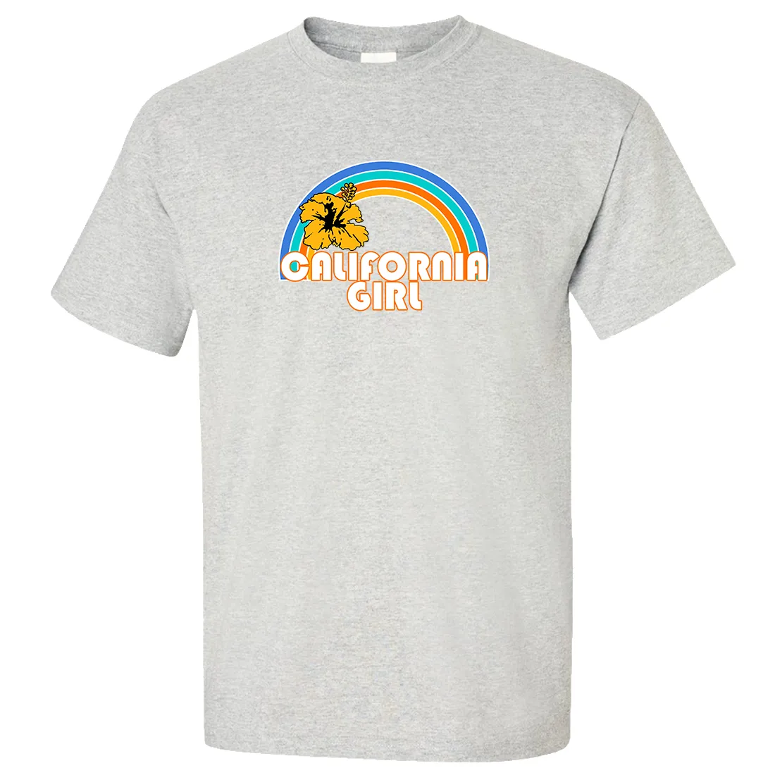 California Girl Rainbow Hibiscus Asst Colors T-shirt/tee