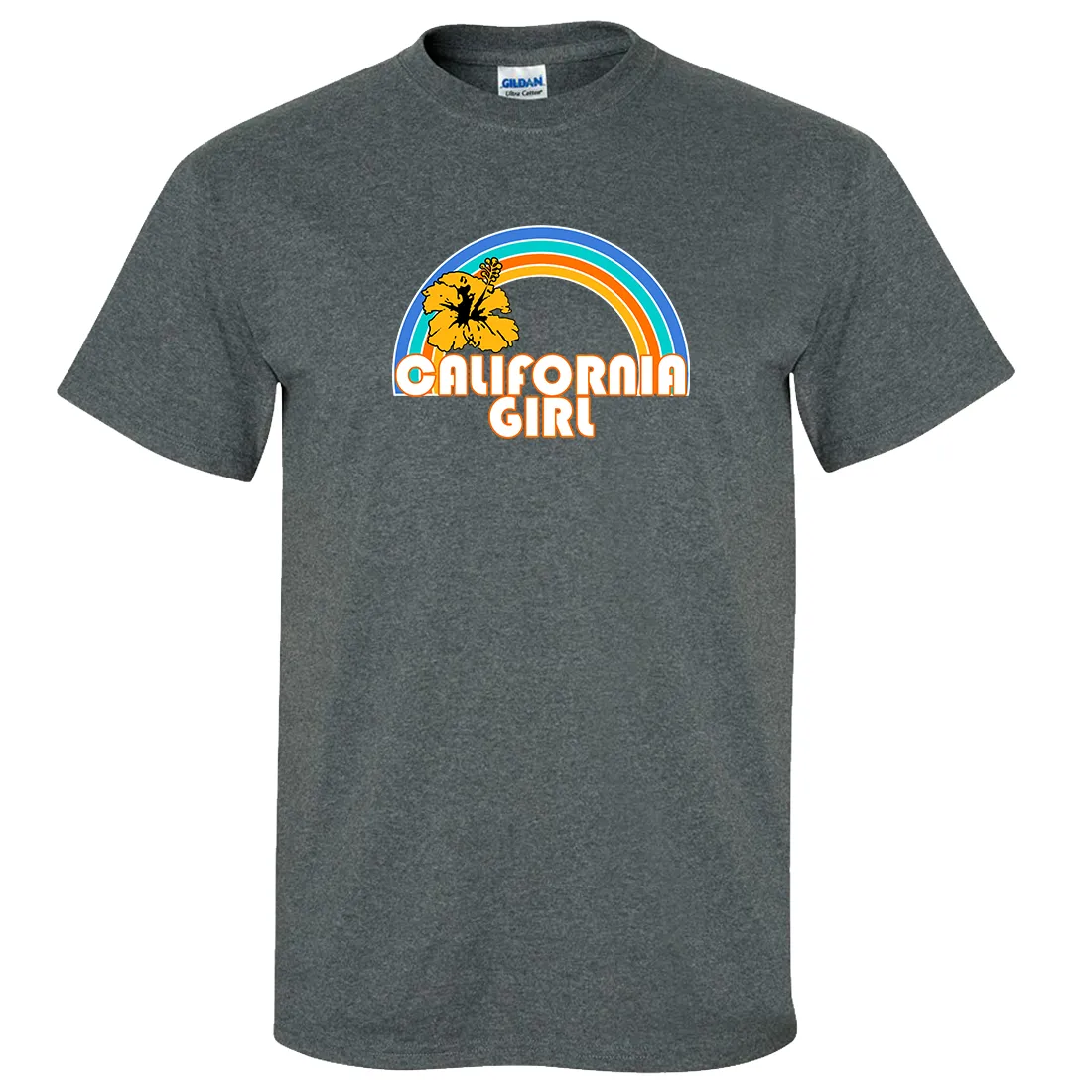 California Girl Rainbow Hibiscus Asst Colors T-shirt/tee