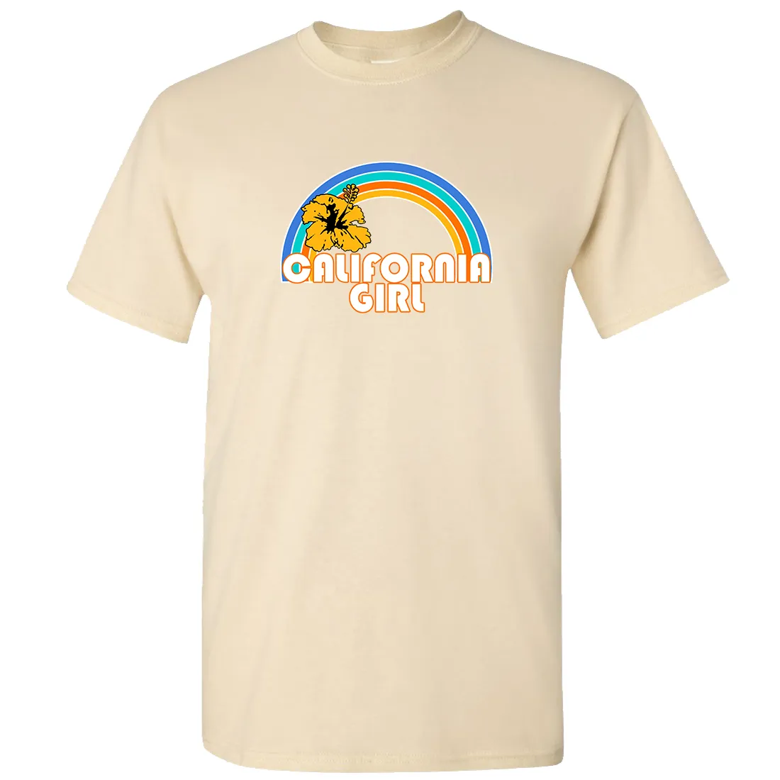 California Girl Rainbow Hibiscus Asst Colors T-shirt/tee