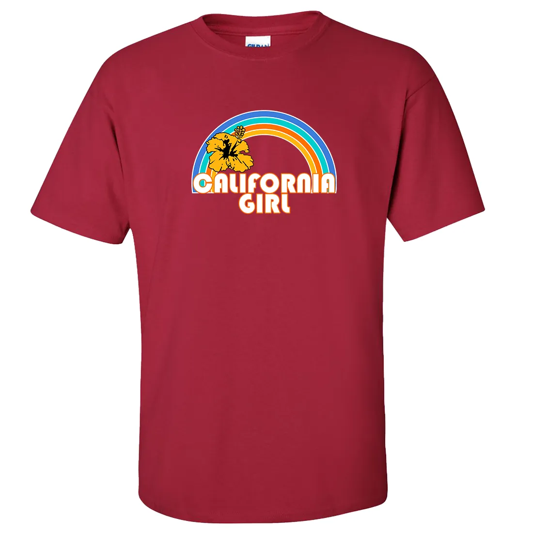 California Girl Rainbow Hibiscus Asst Colors T-shirt/tee