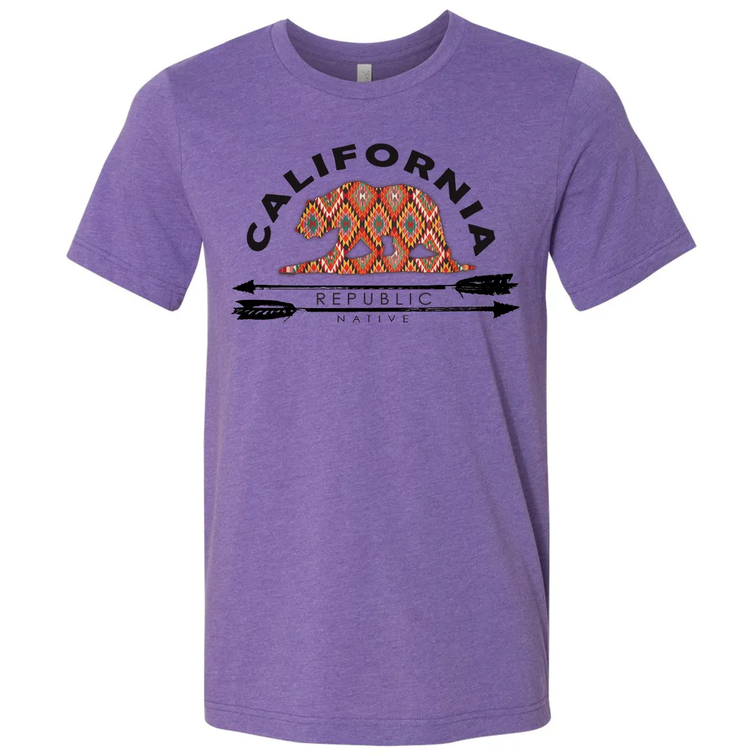 California Republic Native Asst Colors Mens Lightweight Fitted T-Shirt/tee