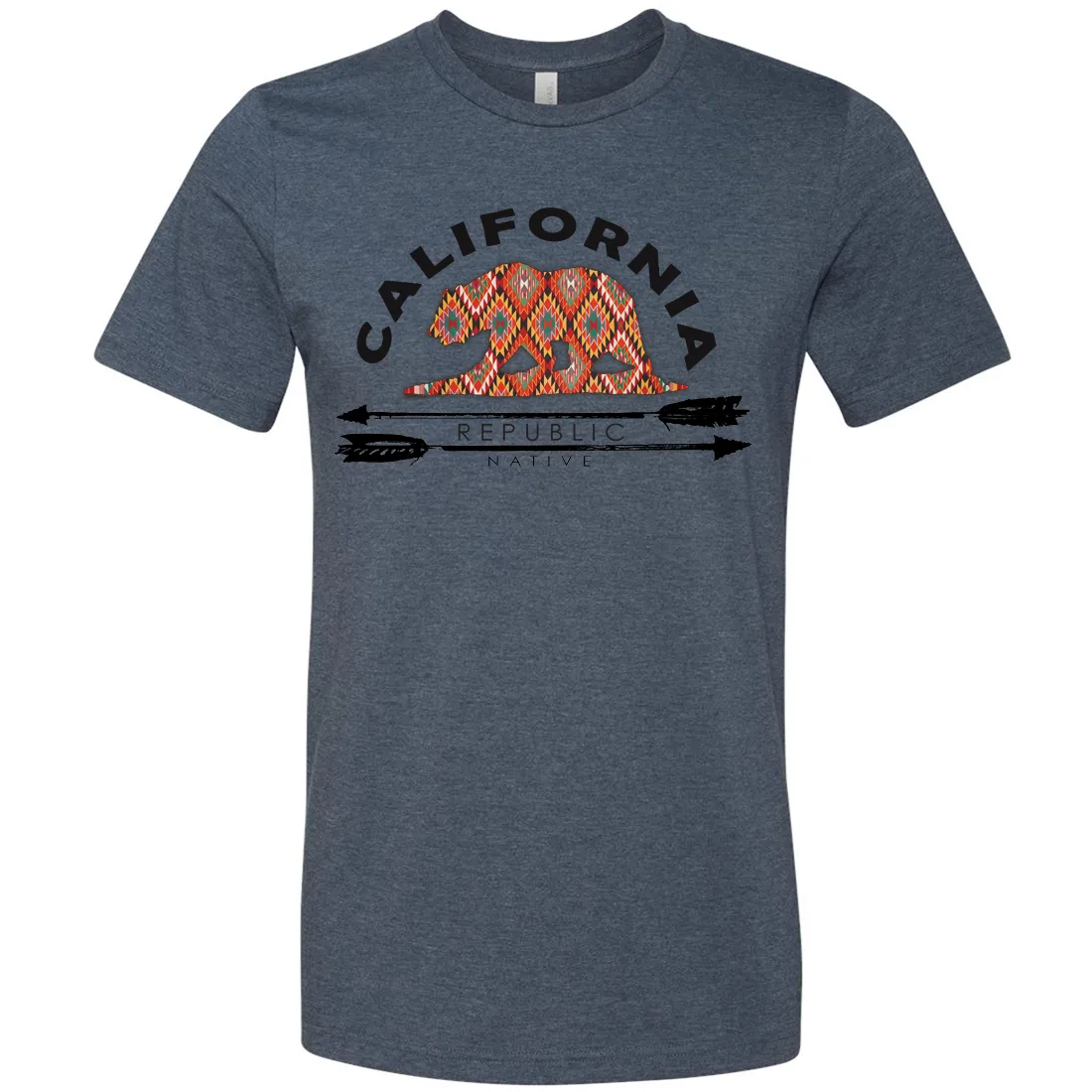 California Republic Native Asst Colors Mens Lightweight Fitted T-Shirt/tee