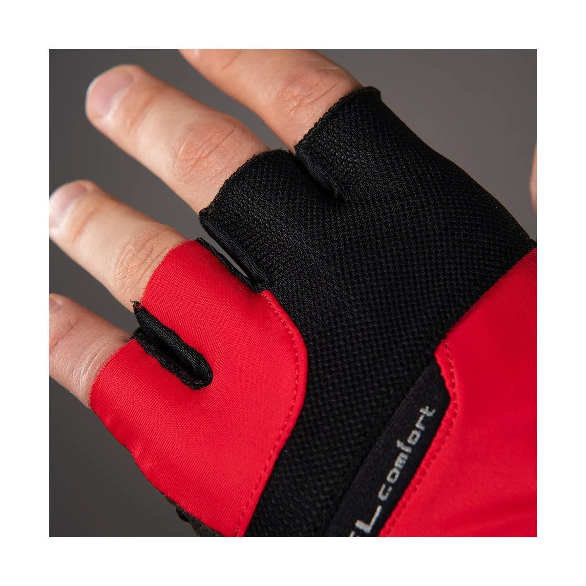 Chiba Gel Comfort Mens Cycling Gloves (Red)