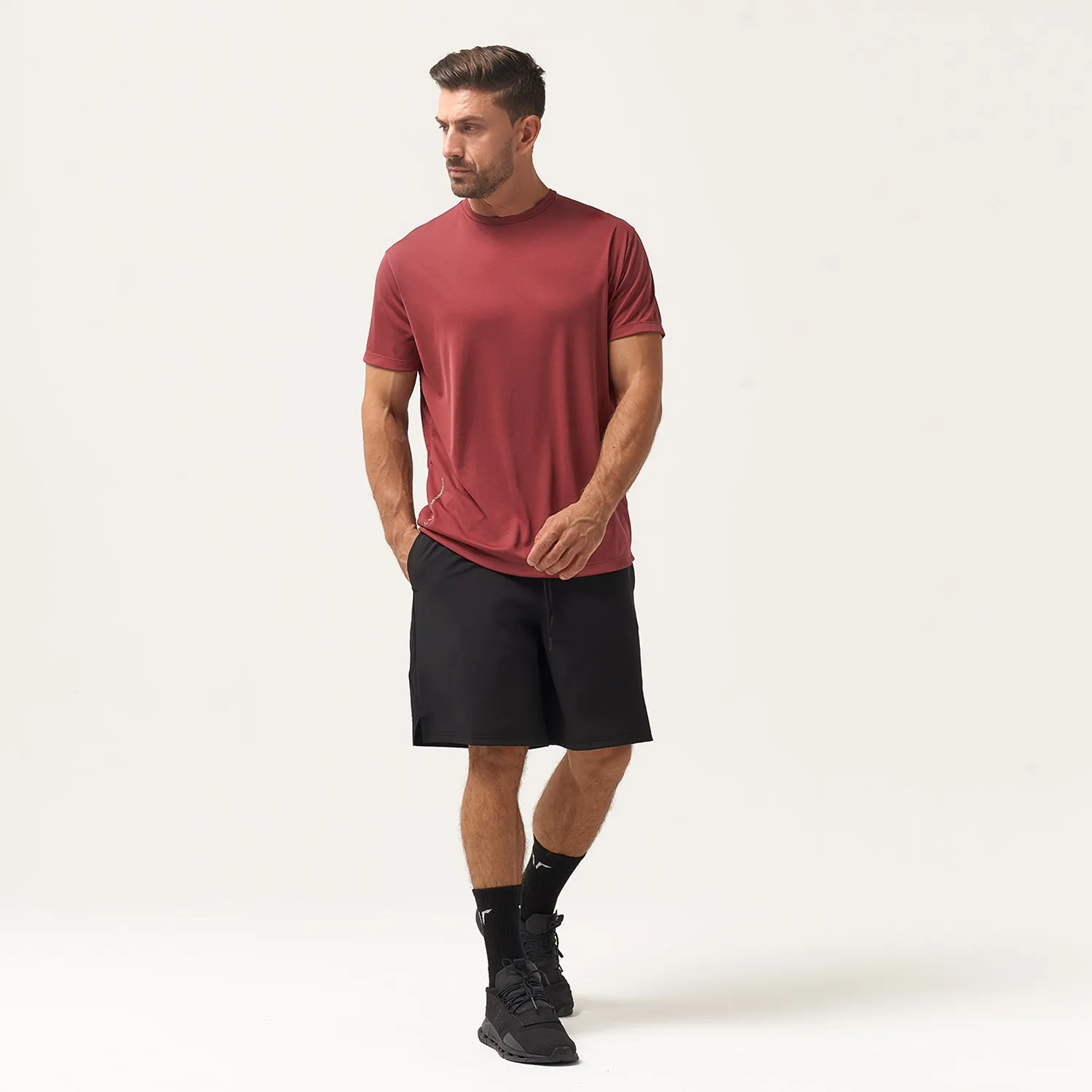 Here’s a suggested optimized title for the e-commerce product:

“Urban Style Oxblood Red Graphic Tee - Comfortable and Trendy Men’s T-Shirt”

This title includes modifiers that highlight the style, color, and suitability of the product.