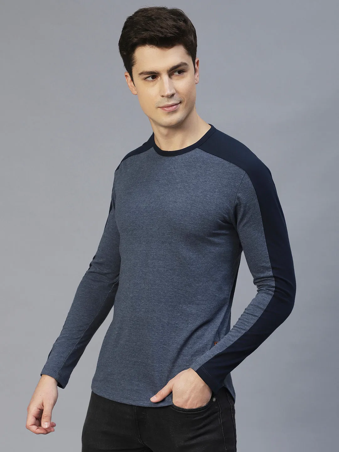 Colourblock Round Neck T-Shirt