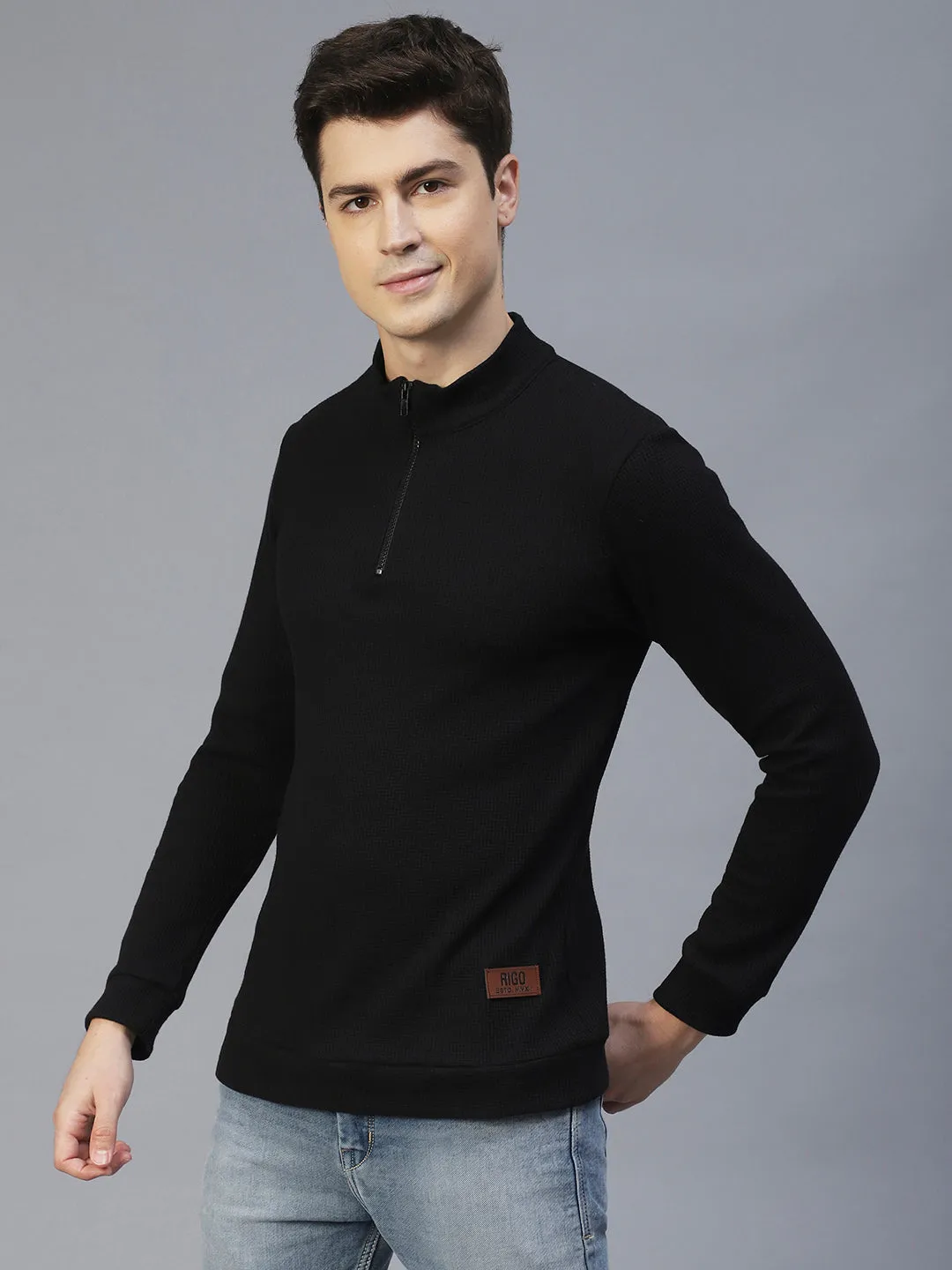 Comfy Henley Knit T-Shirt