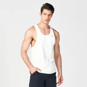 Premium Pearl White Core AeroTech Tank - Advanced Technology Lightweight Sportswear