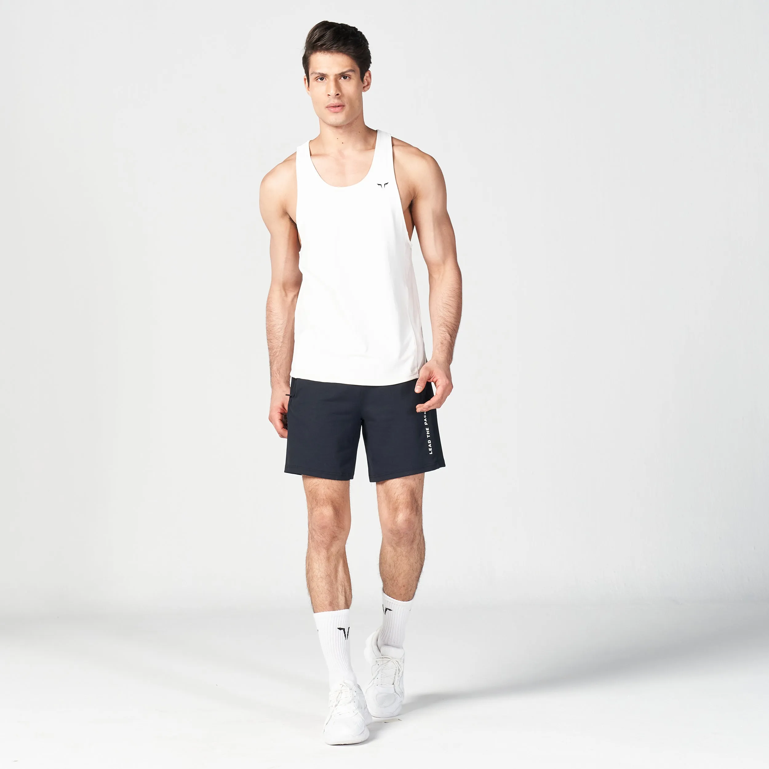 Premium Pearl White Core AeroTech Tank - Advanced Technology Lightweight Sportswear