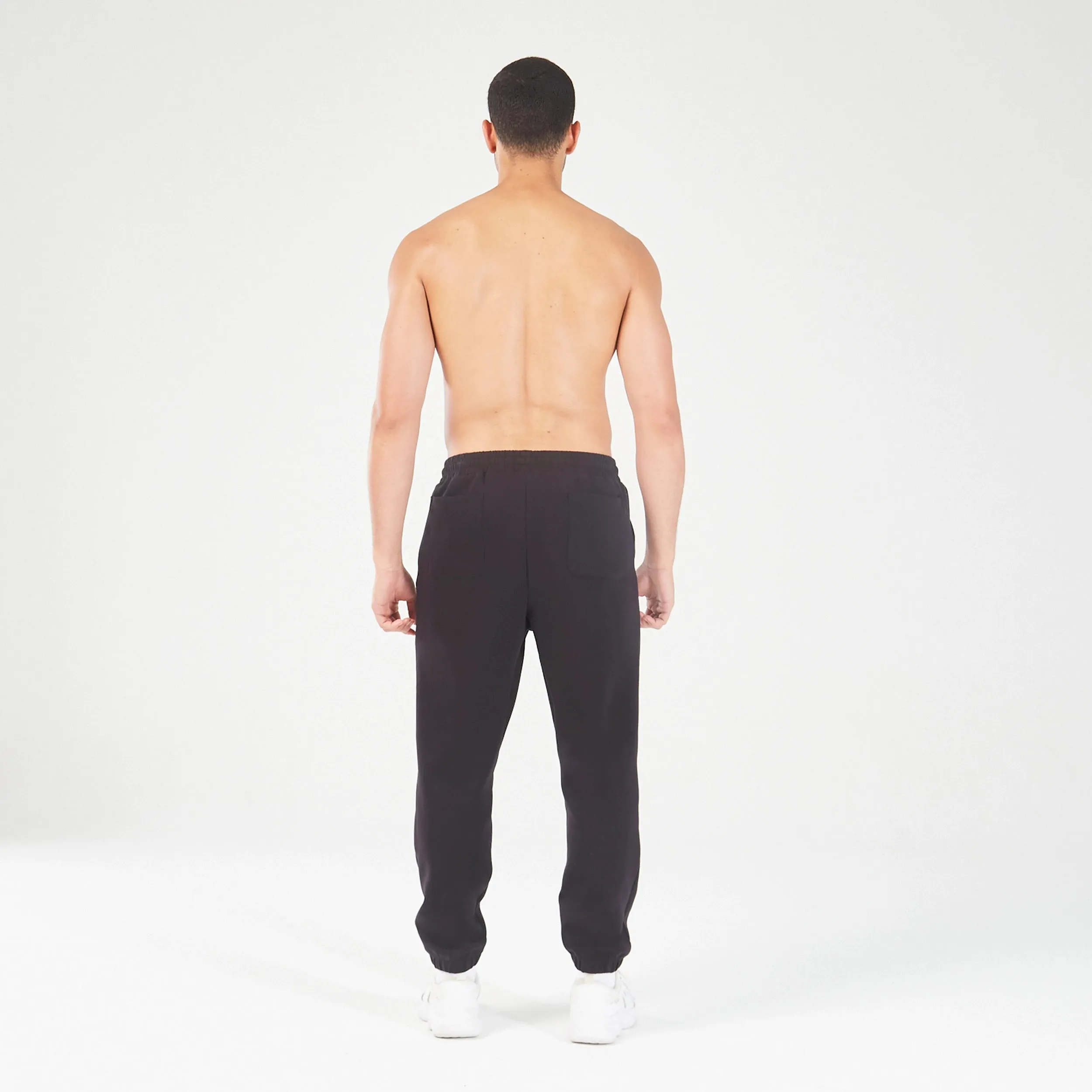 Premium Black Core-Level Up Sports Joggers for Men