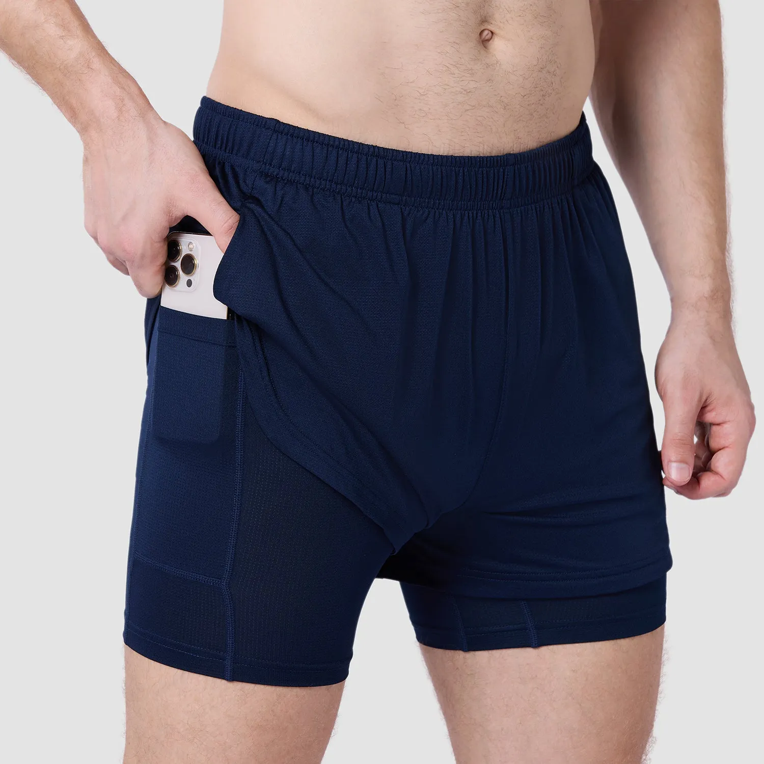 Core Mesh 2-In-1 5" Shorts 2.0 - Navy