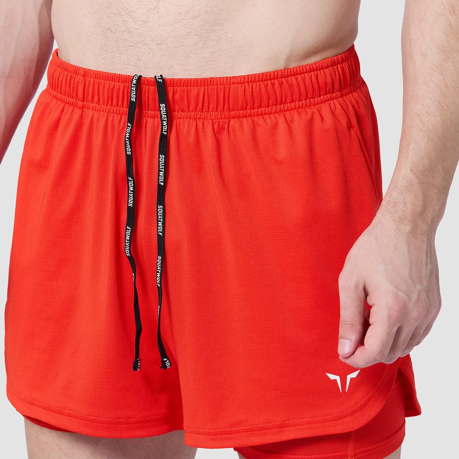 Core Mesh 2-In-1 5" Shorts 2.0 - Orange.Com