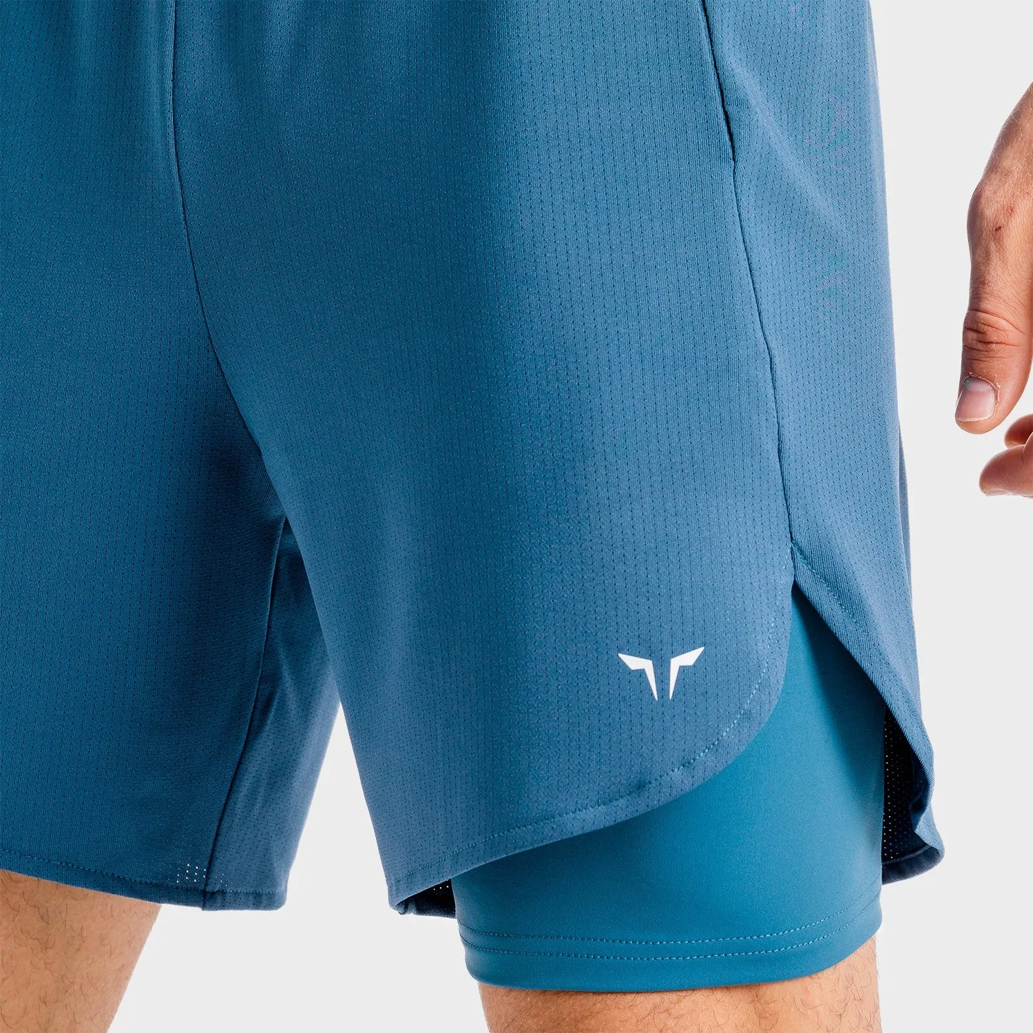 Core Mesh 2-in-1 Shorts - Slate