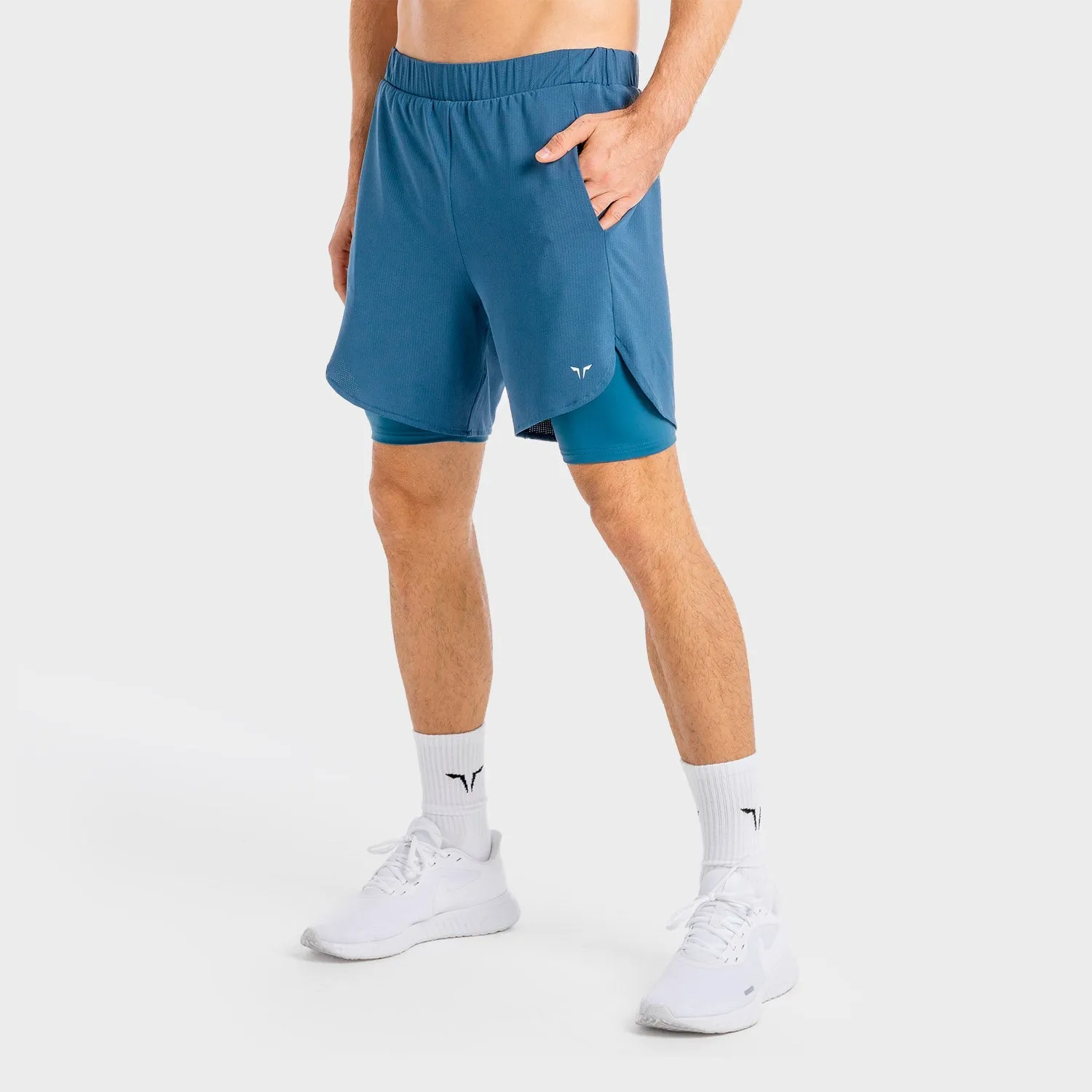 Core Mesh 2-in-1 Shorts - Slate