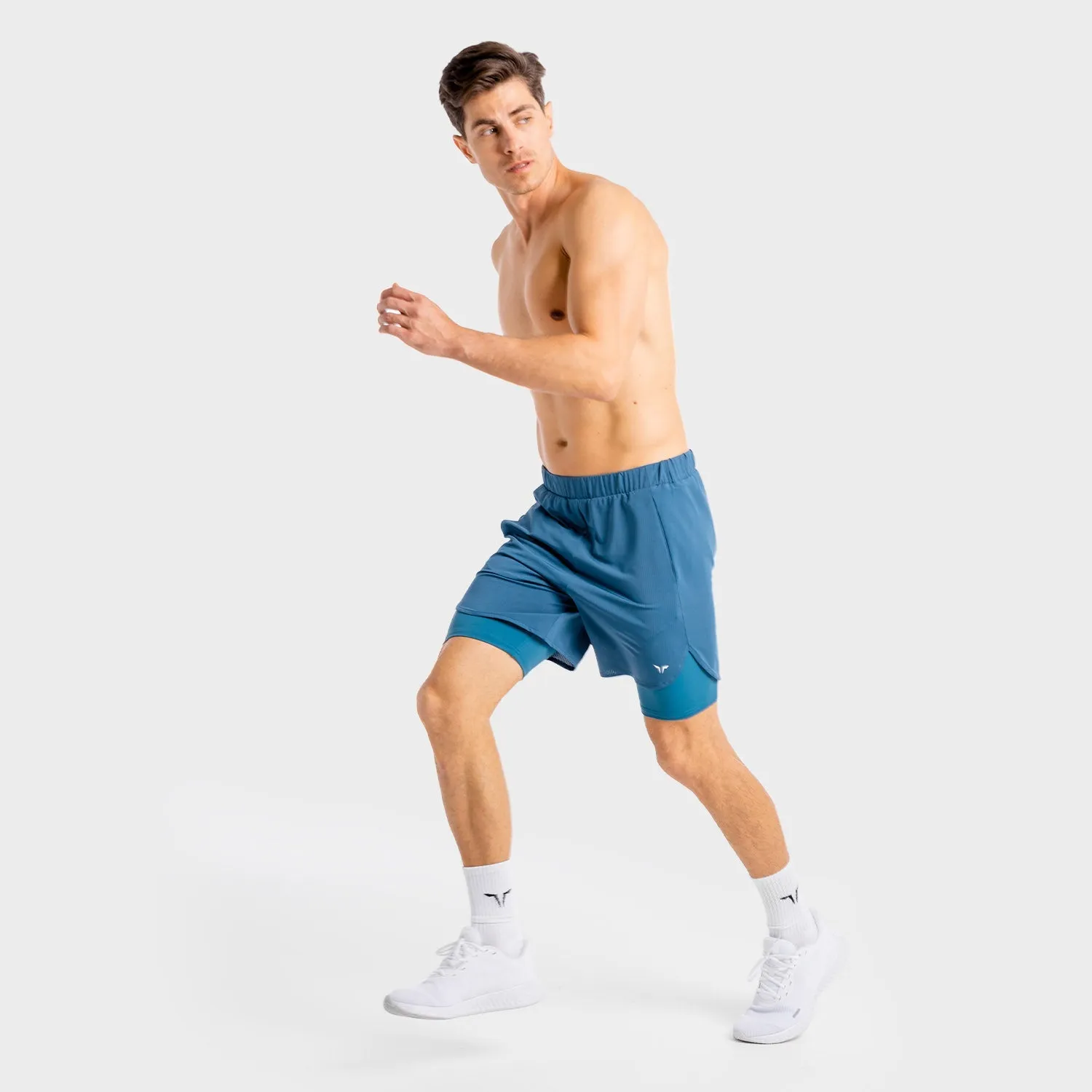 Core Mesh 2-in-1 Shorts - Slate