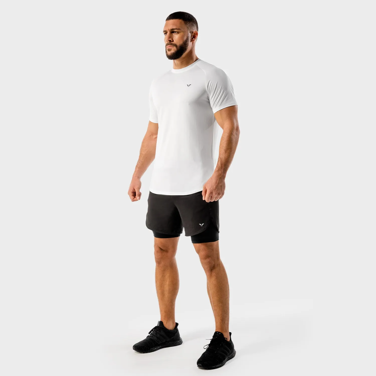 Core Mesh Tee - White