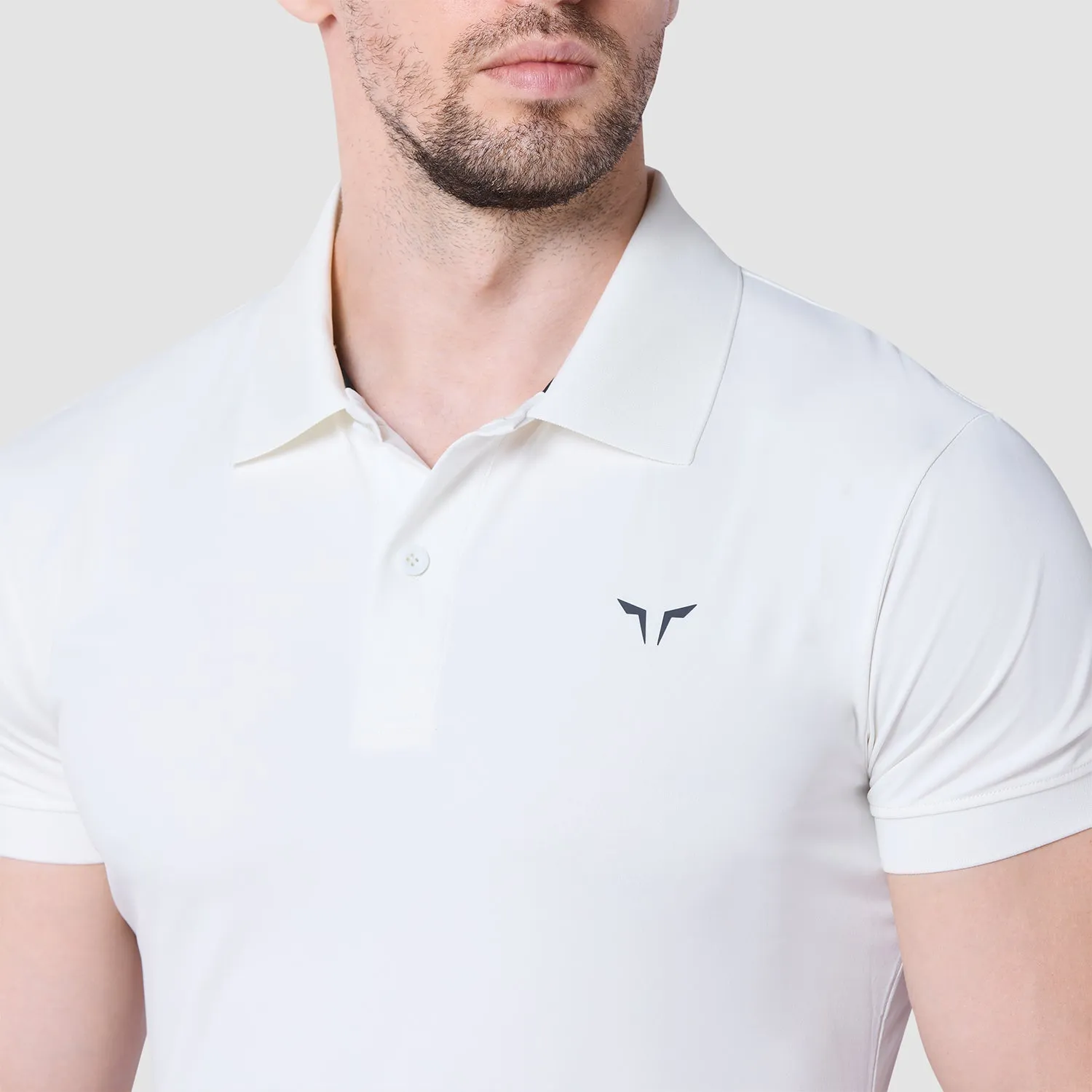 Core Performance Polo - Pearl White