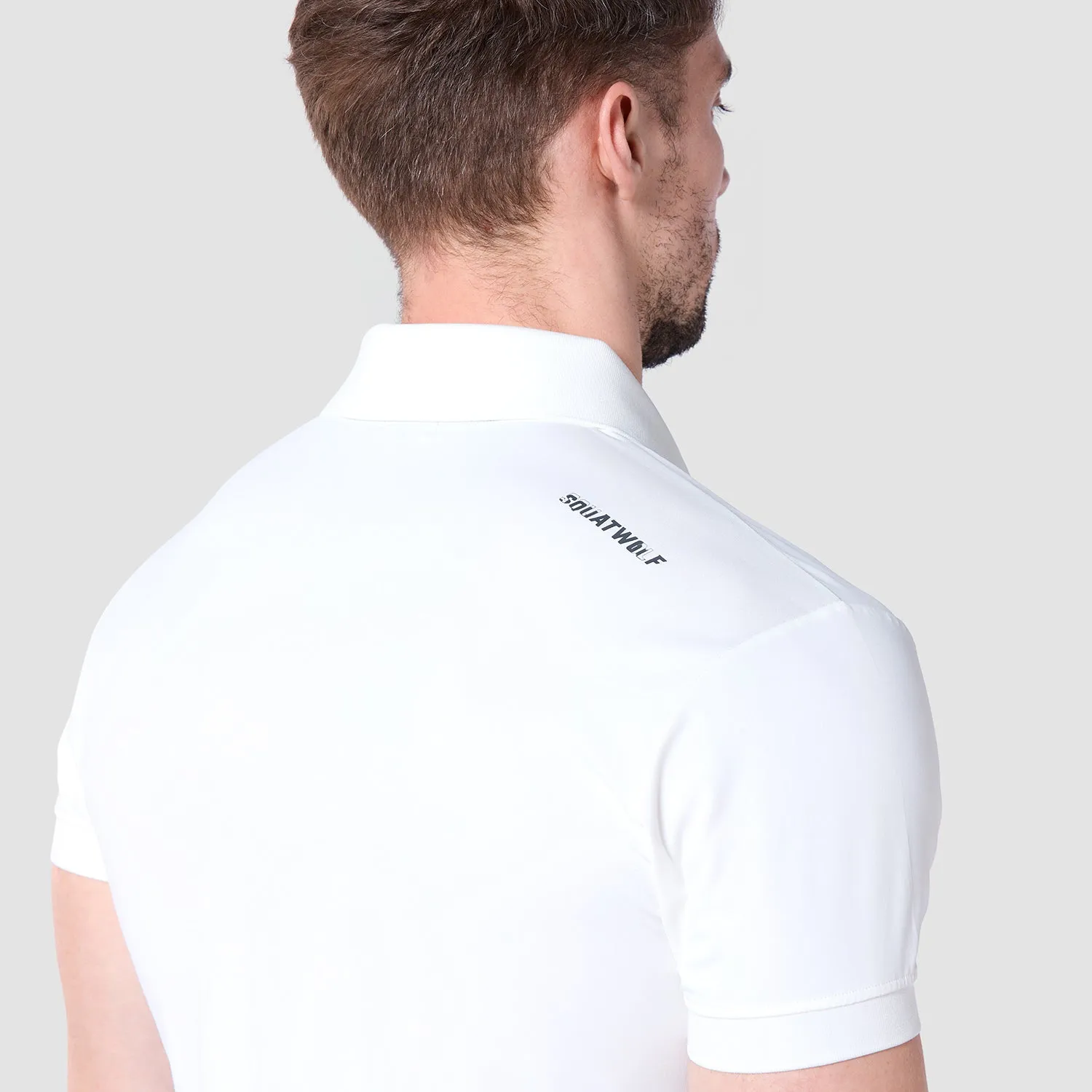 Core Performance Polo - Pearl White