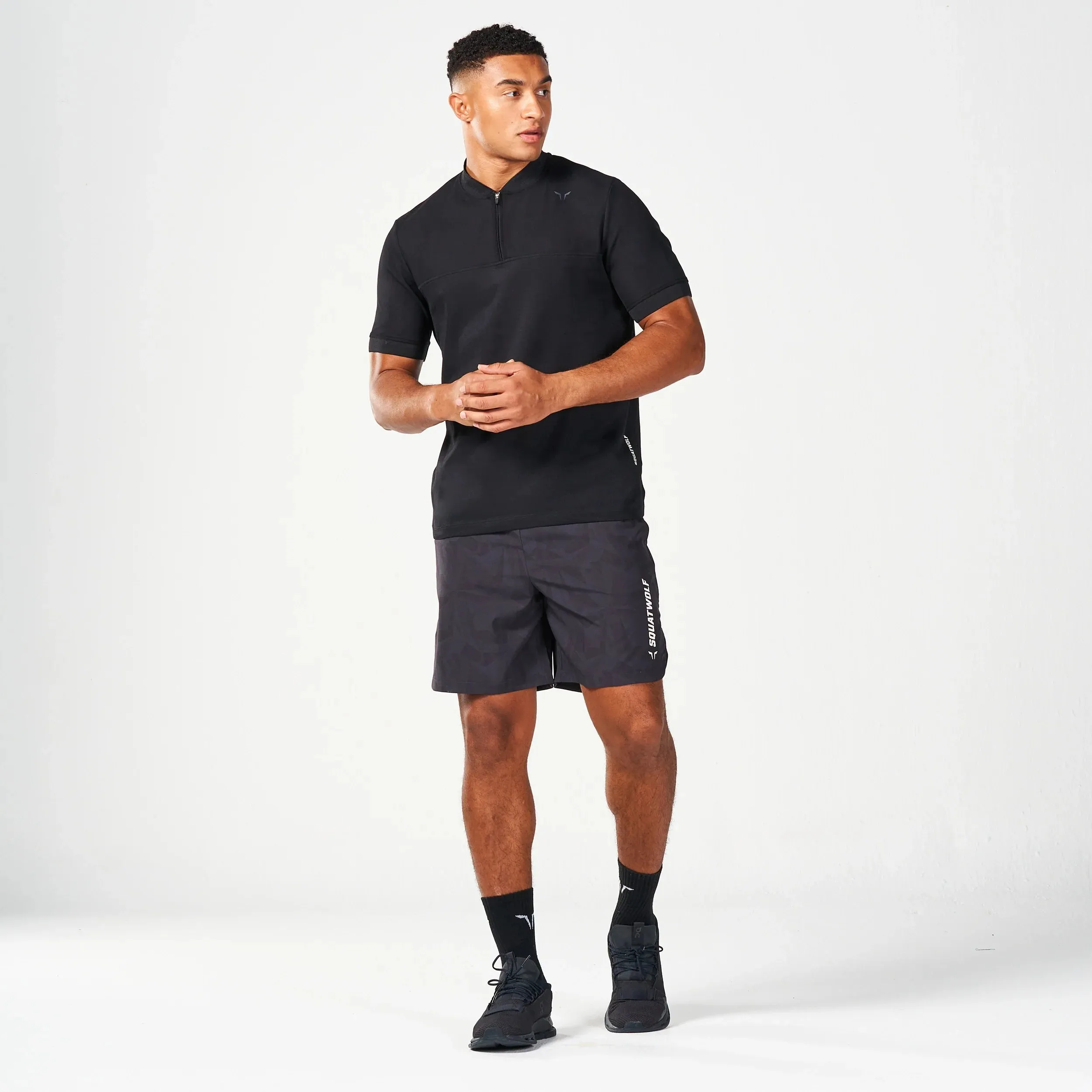 High-Performance Core Running T-Shirt in Black