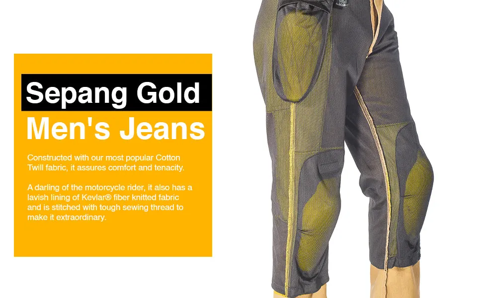 Custom Size Sepang Gold Men's Jeans