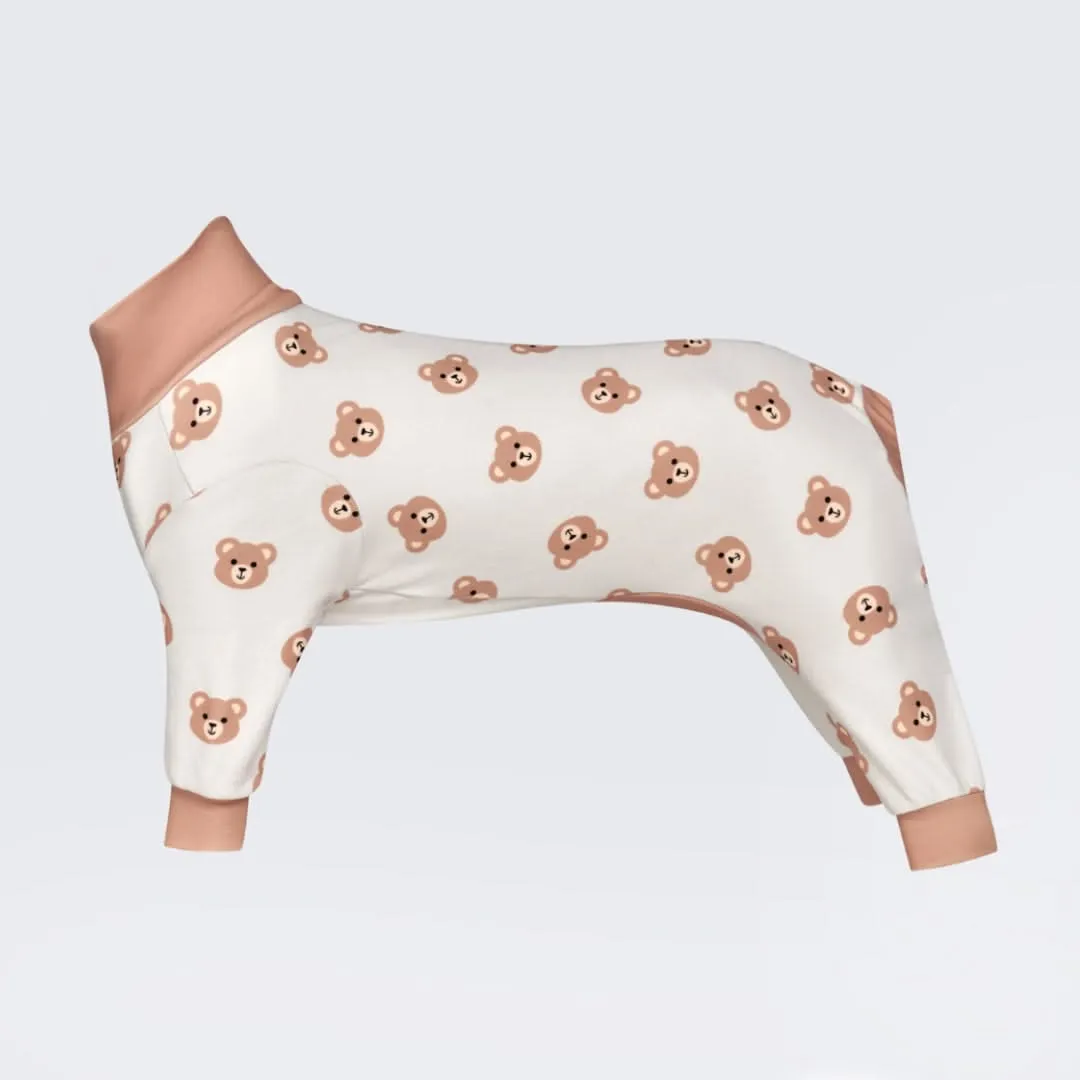 Dog Pajama - Bear Beige