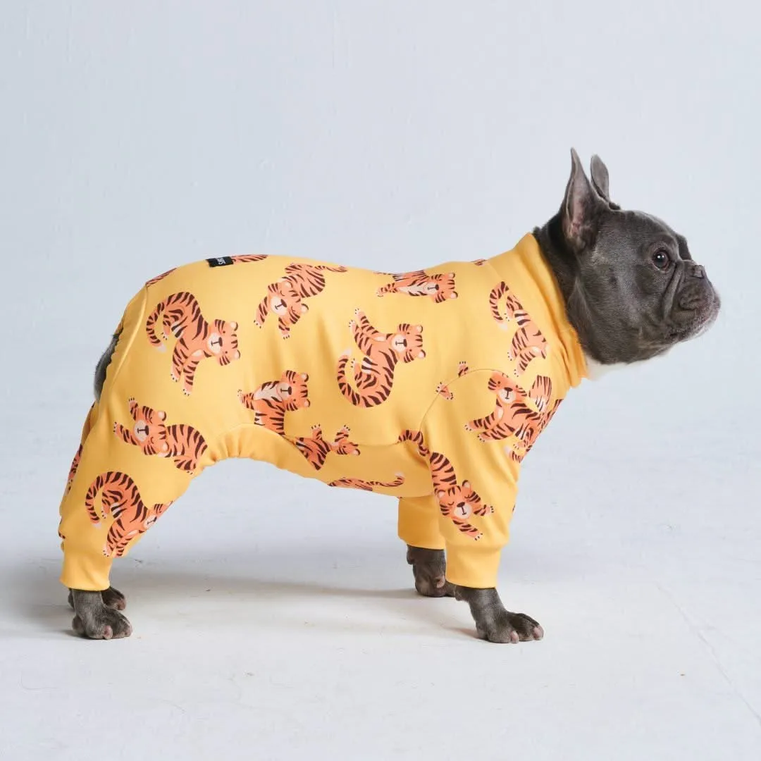 Dog Pajama - Tiger - Yellow