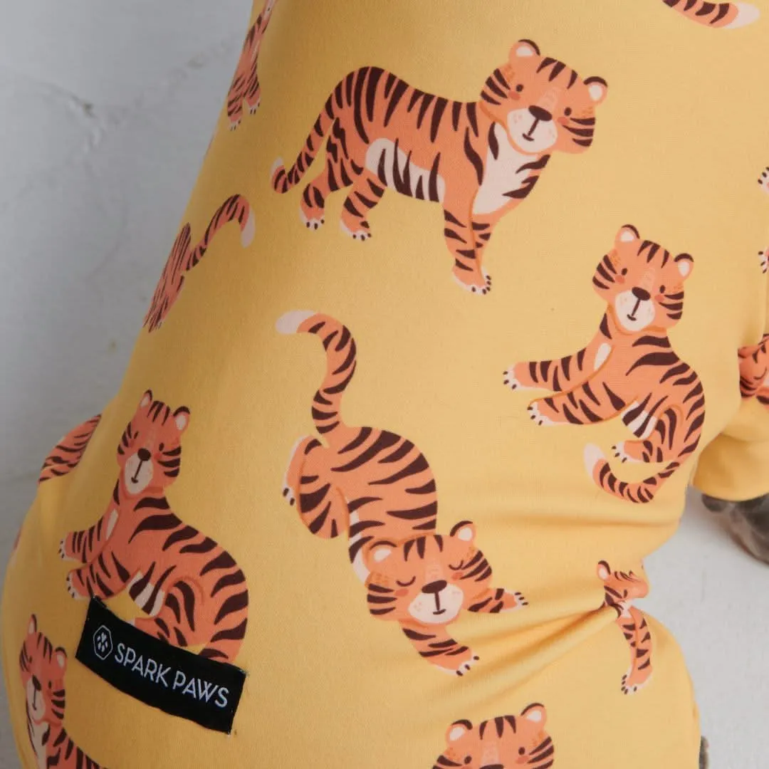 Dog Pajama - Tiger - Yellow