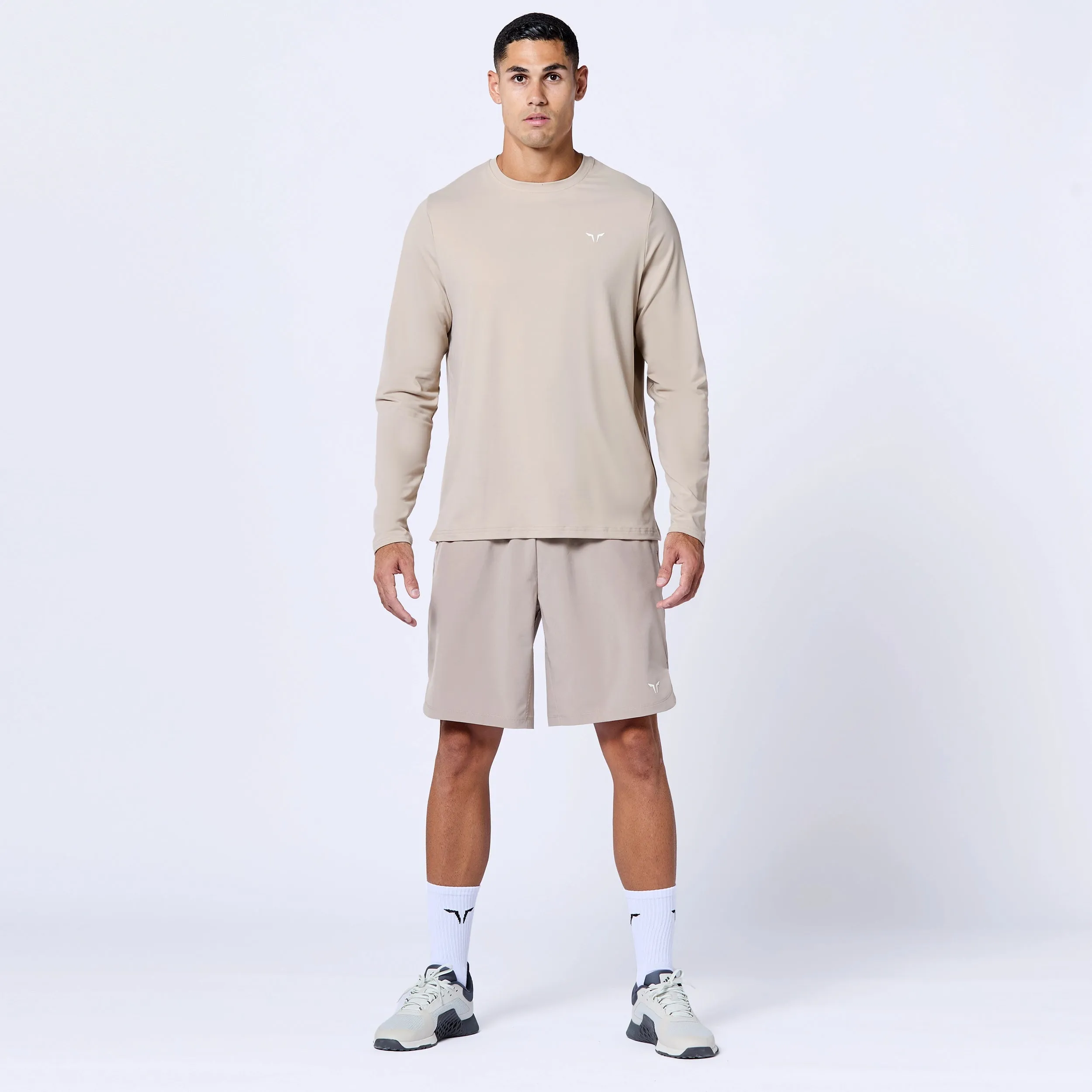 Essential Active Full Sleeves Tee - Cobblestone